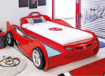 CARBED Кровать-машина Coupe с выдвижной кроватью Red 20.03.1306.00 в Новосибирске - mebel54.com | фото