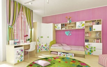 Детская комната Флёр (Белый/корпус Клен) в Новосибирске - mebel54.com | фото