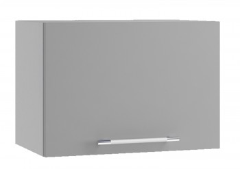 Корато ПГФ 500 шкаф верхний горизонтальный с фрезеровкой (Кварц черный/корпус Серый) в Новосибирске - mebel54.com | фото