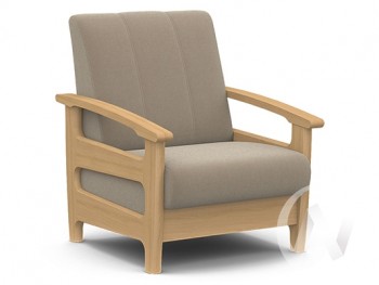 Кресло для отдыха Омега (бук лак/CATANIA LATTE) в Новосибирске - mebel54.com | фото