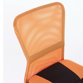 Кресло компактное BRABIX Smart MG-313 (черный, оранжевый) в Новосибирске - mebel54.com | фото