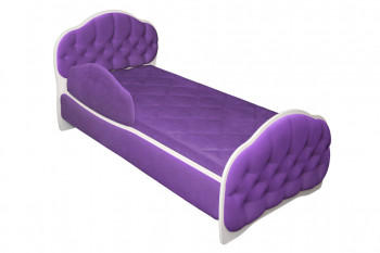 Кровать 170 Гармония 32 Фиолетовый (мягкий бортик) в Новосибирске - mebel54.com | фото