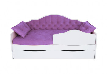 Кровать 170 серии Иллюзия Лайт 1 ящик 32 Фиолетовый (подушки) в Новосибирске - mebel54.com | фото