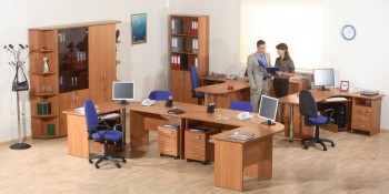Мебель для персонала Альфа 61 Ольха в Новосибирске - mebel54.com | фото