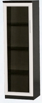 Шкаф нижний со стеклодверью ДЛЯ ГОСТИНОЙ ШНС-450 Венге/Дуб выбеленный в Новосибирске - mebel54.com | фото