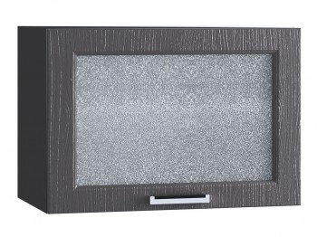 Шкаф верхний горизонтальный со стеклом 609, ШВГС 609 (Клен серый/корпус венге) в Новосибирске - mebel54.com | фото