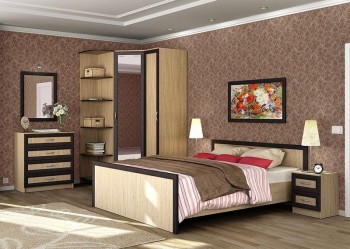 Спальня Джорджия (Дуб Санремо) в Новосибирске - mebel54.com | фото