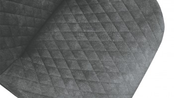 Стул «Оливер» К1С Черный муар/Микровелюр Wellmart Graphite в Новосибирске - mebel54.com | фото