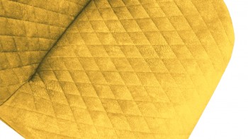 Стул «Оливер» К1С Черный муар/Микровелюр Wellmart Yellow в Новосибирске - mebel54.com | фото