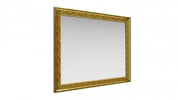 Зеркало навесное "Айрум"/(дуб кальяри / профиль: золото с орнаментом) в Новосибирске - mebel54.com | фото